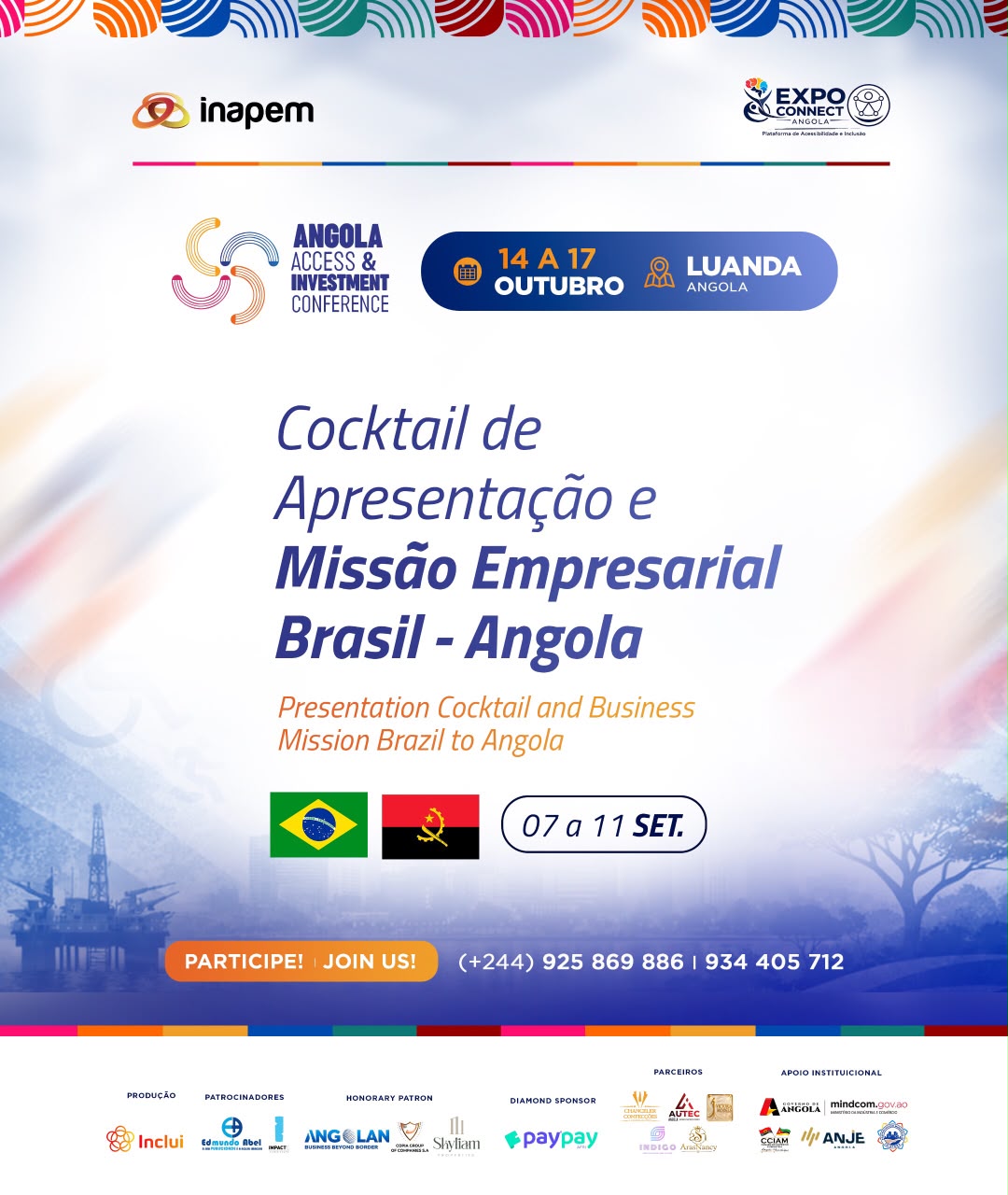 Cocktail de Apresentação e Missão Empresarial Brasil - Angola